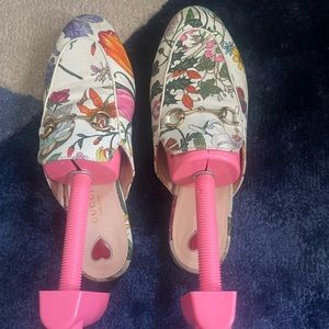 Gucci Flora Botanical Princetown Mule Loafers 38